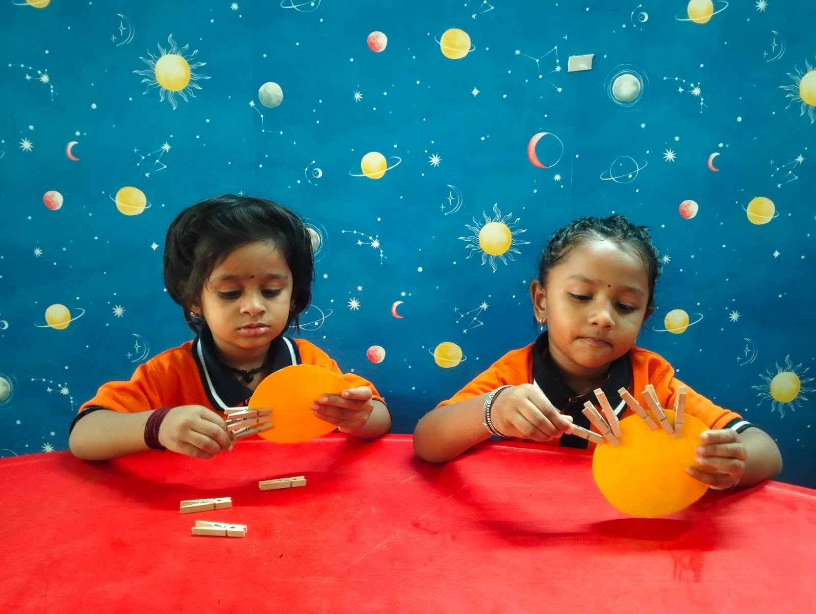 Children taking part in a hands-on classroom activity